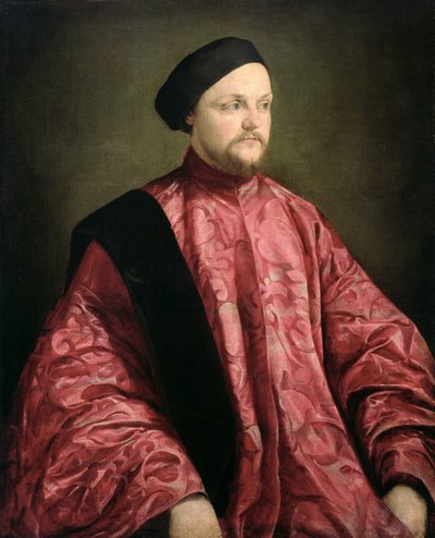 Portret van een Venetiaanse senator door Jacopo Bassano