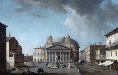 Uitzicht op het Pantheon in Rome door Jacopo Fabris