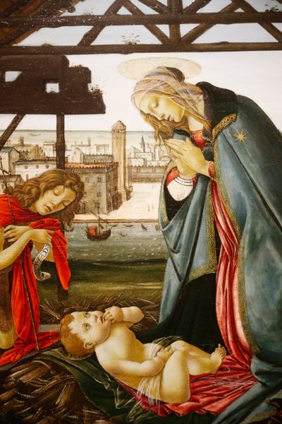 De Maagd en Johannes de Doper die het Kind aanbidden voor een uitzicht op Venetië door Jacopo Foschi