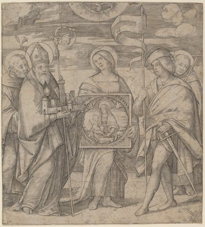 Patroonheiligen van Bologna door Jacopo Francia