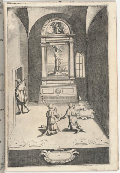 Kapel van Sint Sebastiaan (Cappella di San Sebastiano) [plaat N] door Jacopo Ligozzi