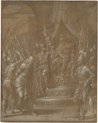 Christus voor Herodes door Jacopo Ligozzi