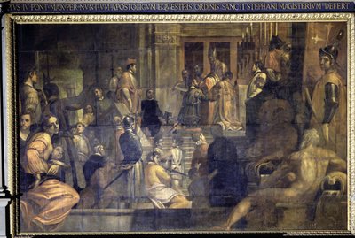 Cosimo I de Medici sticht de Orde van Sint-Stefanus door Jacopo Ligozzi