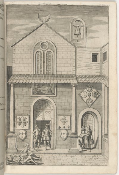 Façade van de Kleine Kerk [plaat E] door Jacopo Ligozzi