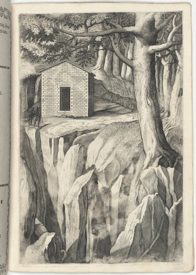 Monastieke Cel van de Zalige Johannes van La Verna (Cella del beato Giovanni della Verna) [plaat T] door Jacopo Ligozzi