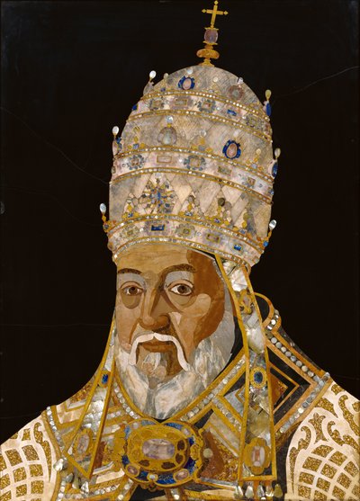 Portret van paus Clemens VIII door Jacopo Ligozzi