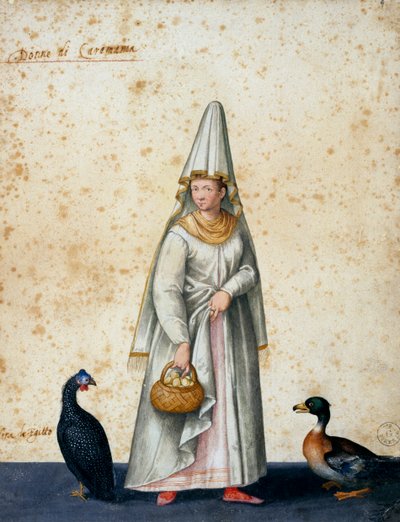 Turkse boer, tekening door Jacopo Ligozzi (1547-1627) door Jacopo Ligozzi