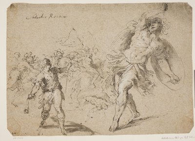 David en Goliath door Jacopo Palma