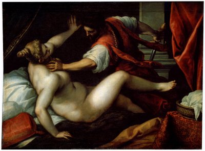 Tarquinius en Lucretia, 16e of vroege 17e eeuw door Jacopo Palma