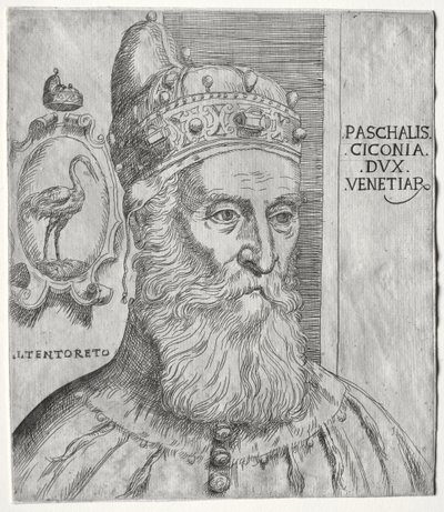 Portret van Pasquale Cicogna, Doge van Venetië door Jacopo Palma il Giovane