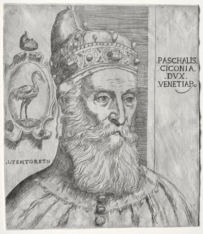Portret van Pasquale Cicogna, Doge van Venetië door Jacopo Palma il Giovane
