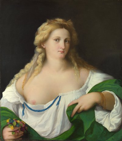 Een Blonde Vrouw, ca. 1520 door Jacopo Palma il Vecchio the Elder