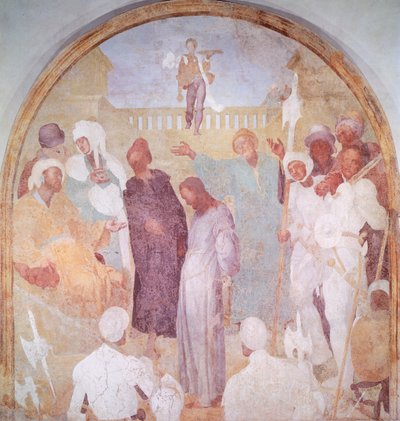 Christus voor Pilatus door Jacopo Pontormo