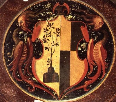 Heraldiek schild, c.1529 door Jacopo Pontormo