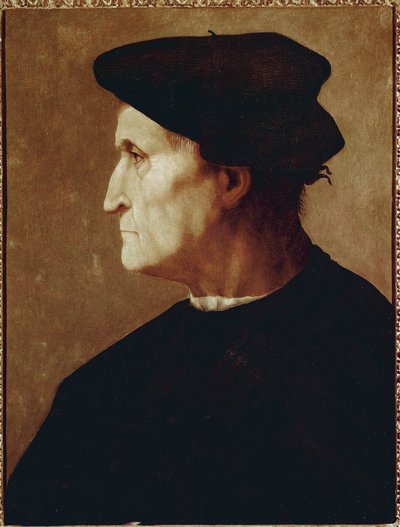Profielportret van Francesco da Castiglione door Jacopo Pontormo