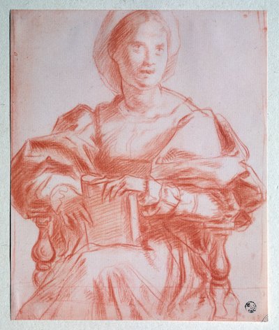 Zittende dame door Jacopo Pontormo
