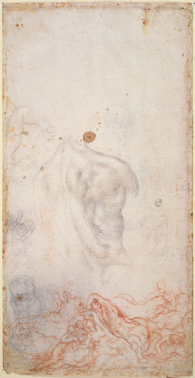 Studie voor de Opstanding van de Doden door Jacopo Pontormo