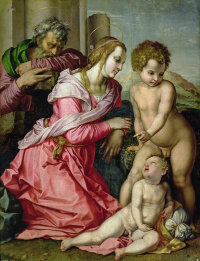 De Heilige Familie door Jacopo Pontormo