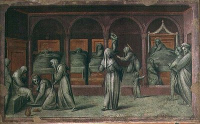 De Vrouwenafdeling in het Ziekenhuis van Sint Mattheüs door Jacopo Pontormo