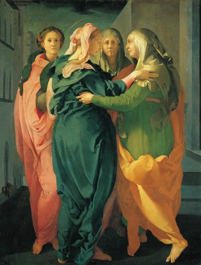 De visitatie, ca. 1530 door Jacopo Pontormo