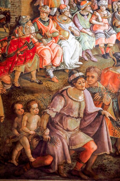 Hannibal en de Punische Oorlog (detail) door Jacopo Ripanda