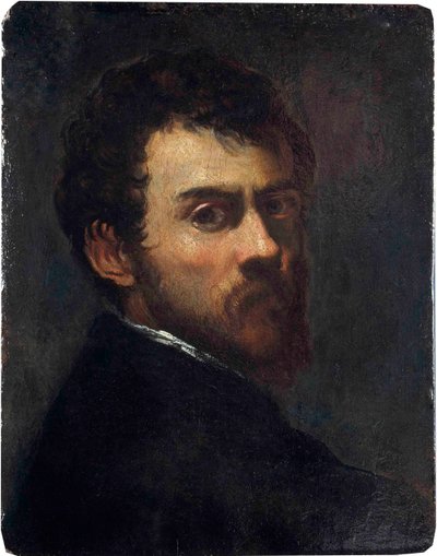 Zelfportret als jonge man door Jacopo Robusti Tintoretto