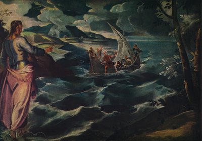 Christus aan de Zee van Galilea, ca. 1575-1580 door Jacopo Robusti Tintoretto
