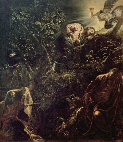 Christus in de Tuin van Getsemane door Jacopo Robusti Tintoretto