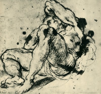 Figuur van een man, midden-late 16e eeuw, 1943 door Jacopo Robusti Tintoretto