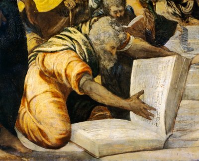 Jezus tussen de dokters in de tempel door Jacopo Robusti Tintoretto