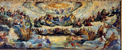 Het paradijs door Jacopo Robusti Tintoretto