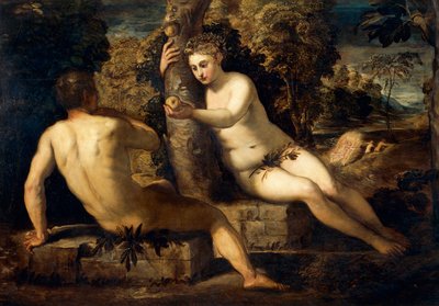 De erfzonde door Jacopo Robusti Tintoretto