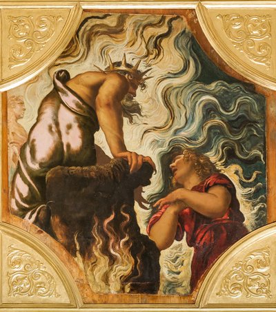 Orpheus smeekt Pluto door Jacopo Robusti Tintoretto