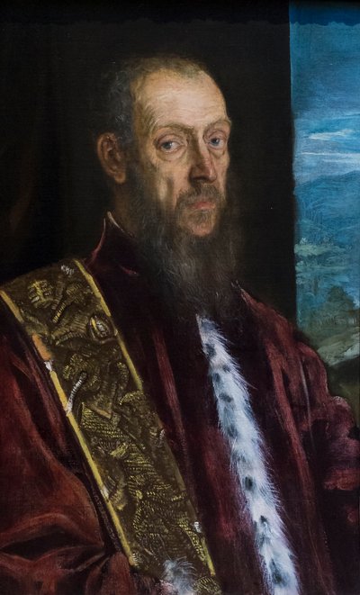 Portret van Vincenzo Morosini door Jacopo Robusti Tintoretto