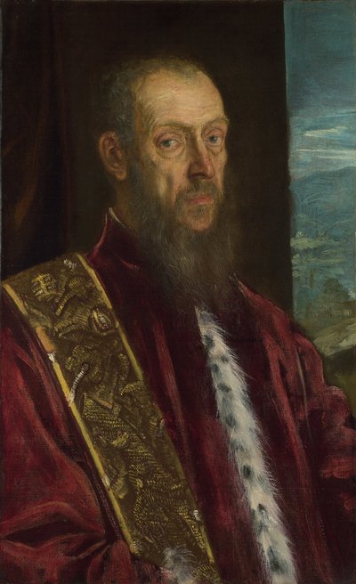 Portret van Vincenzo Morosini, ca. 1575 door Jacopo Robusti Tintoretto