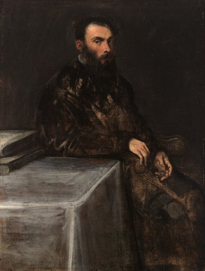 Portret van een Man door Jacopo Robusti Tintoretto