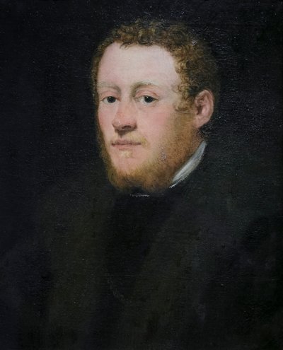Portret van een jonge man met rood haar door Jacopo Robusti Tintoretto