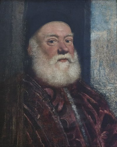 Portret van een oude man, ca. 1575 door Jacopo Robusti Tintoretto