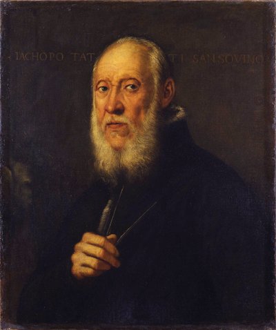 Portret van de beeldhouwer Jacopo Sansovino 1486-1570 door Jacopo Robusti Tintoretto