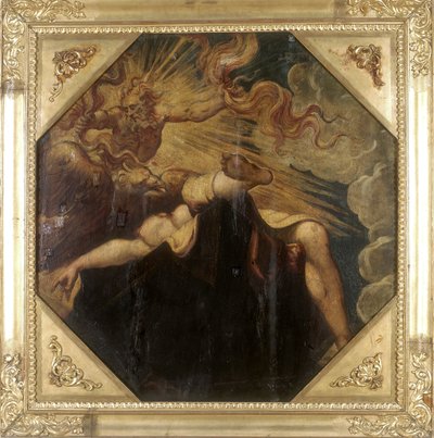 Semele verbrand door Jupiter door Jacopo Robusti Tintoretto