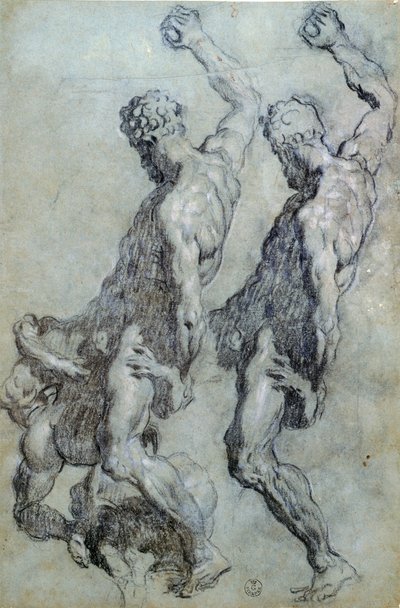 Studie van Figuren door Jacopo Robusti Tintoretto