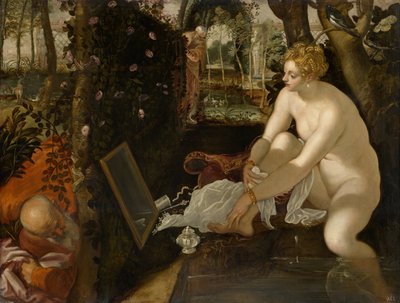 Susanna in bad door Jacopo Robusti Tintoretto