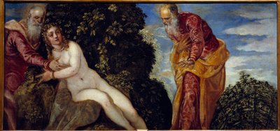 Suzanne en de ouderlingen door Jacopo Robusti Tintoretto