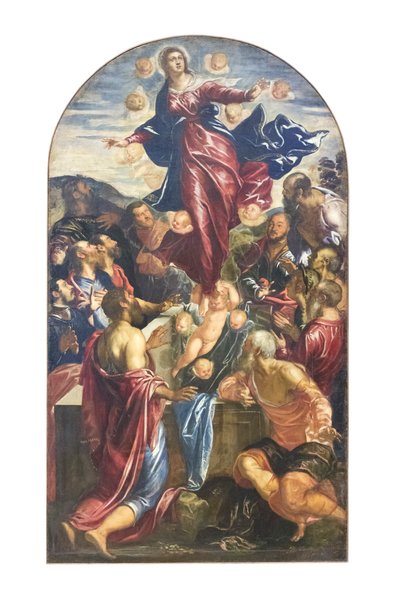 De tenhemelopneming van de Maagd, c.1550-55 door Jacopo Robusti Tintoretto