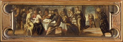 Het feest van Belsazar door Jacopo Robusti Tintoretto