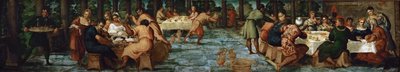Het feest van Belsazar, ca. 1543 door Jacopo Robusti Tintoretto