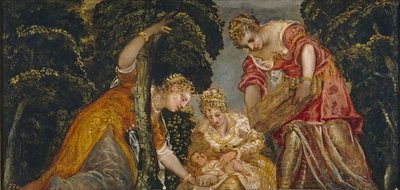 De vondst van Mozes door Jacopo Robusti Tintoretto