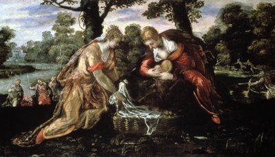 Het vinden van Mozes, 16e eeuw door Jacopo Robusti Tintoretto