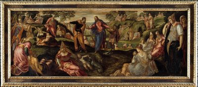 Het Wonder van de Broden en Vissen door Jacopo Robusti Tintoretto