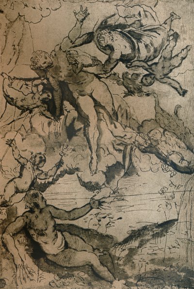De oorsprong van de Melkweg, ca. 1575-1932 door Jacopo Robusti Tintoretto